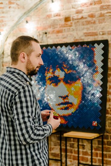 Russia Rubik's Cube Pictures Exhibition