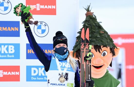Slovenia Biathlon Worlds Women Sprint