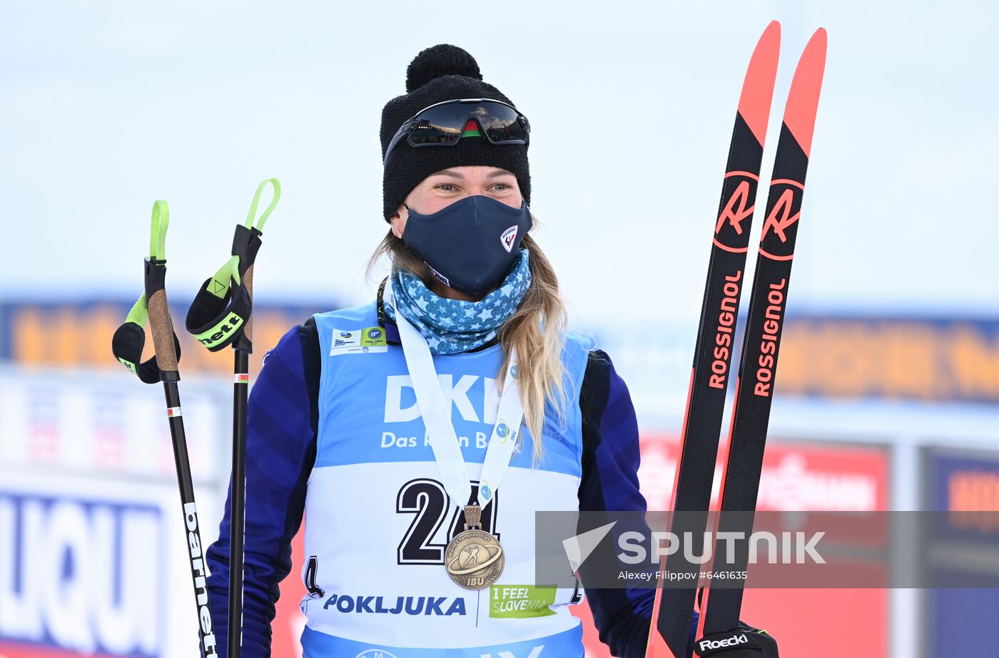 Slovenia Biathlon Worlds Women Sprint