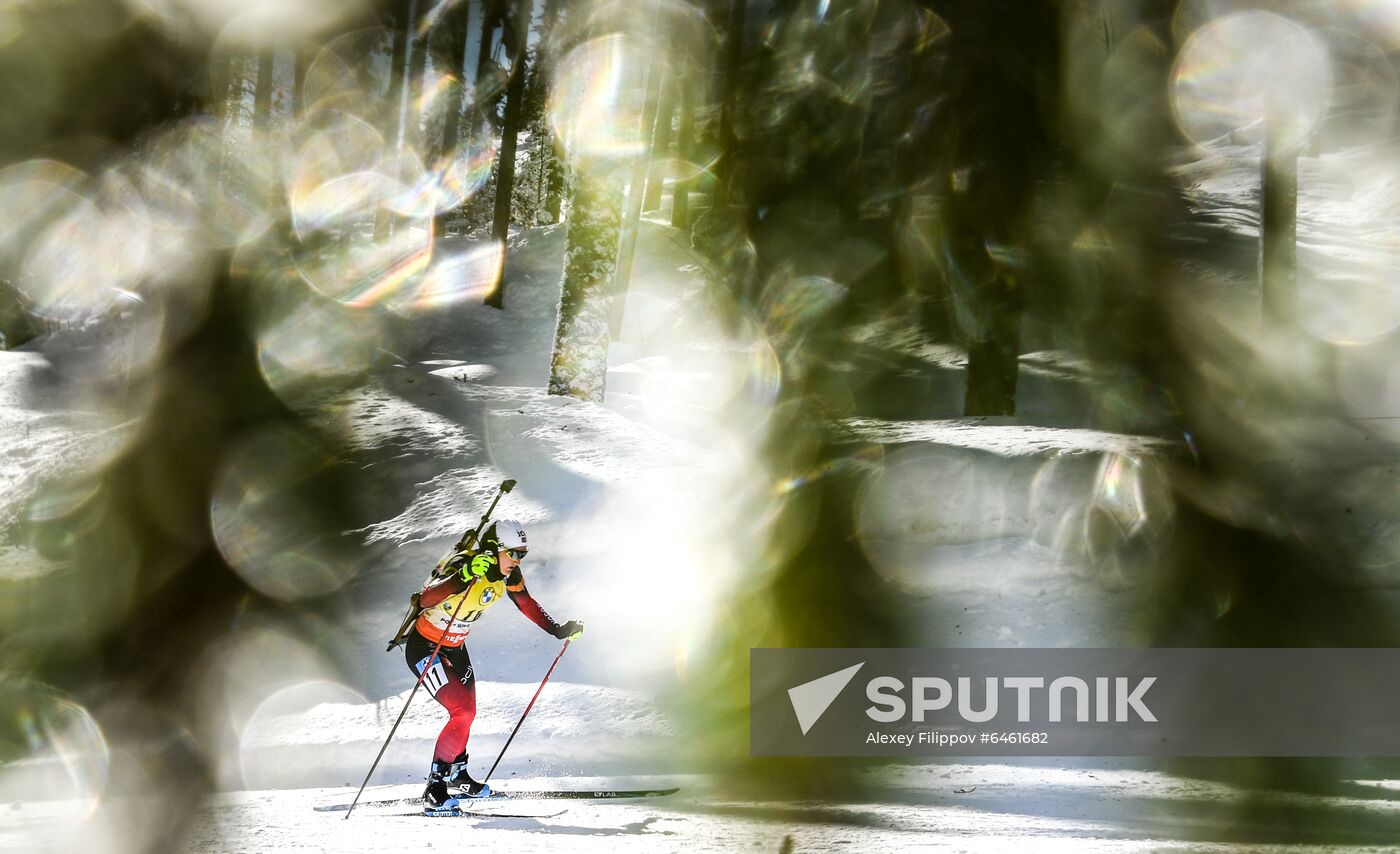 Slovenia Biathlon Worlds Women Sprint