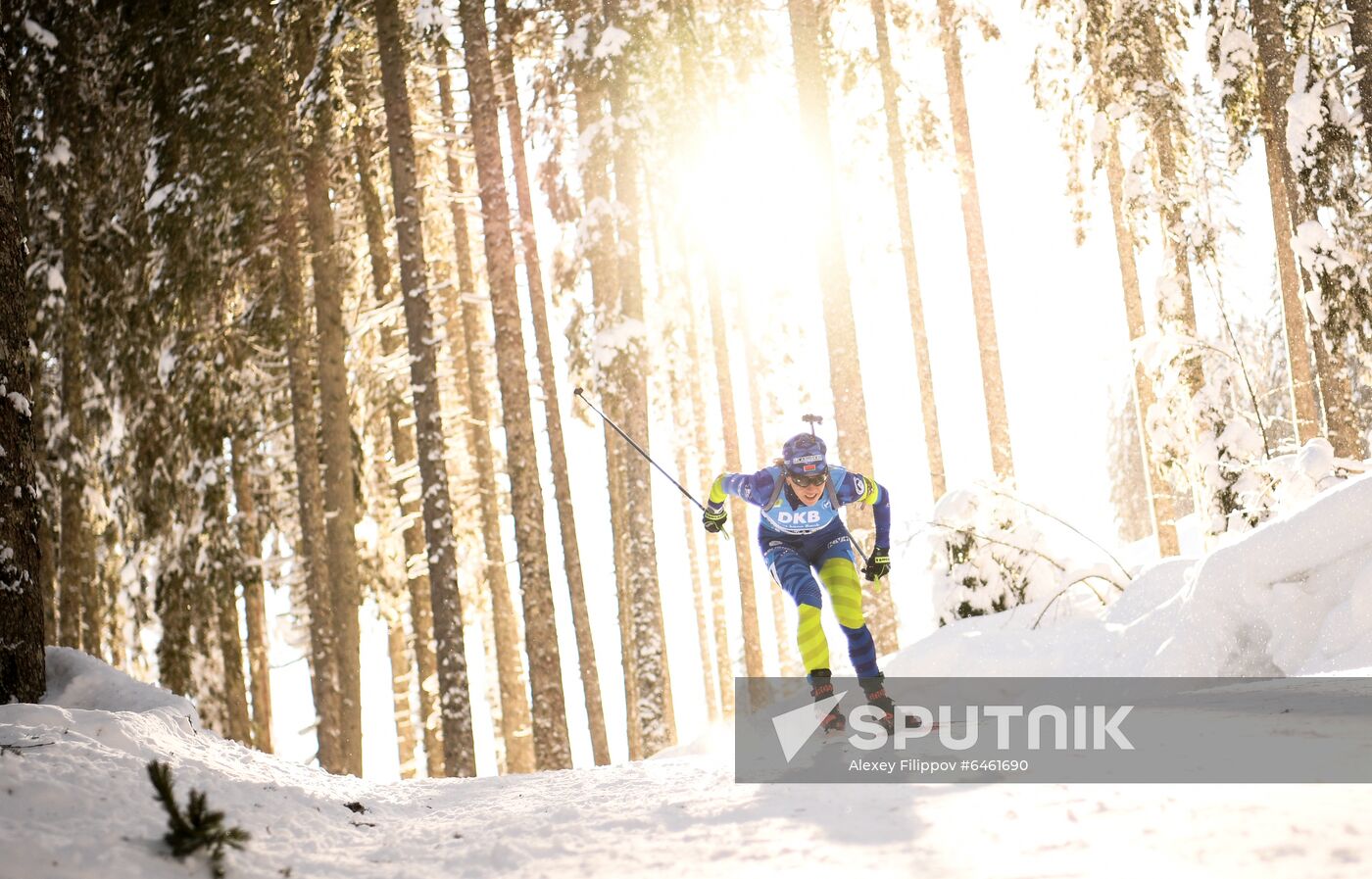Slovenia Biathlon Worlds Women Sprint
