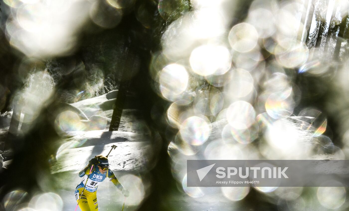 Slovenia Biathlon Worlds Women Sprint