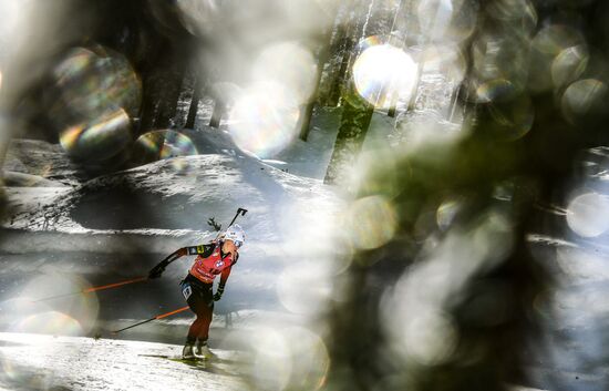 Slovenia Biathlon Worlds Women Sprint