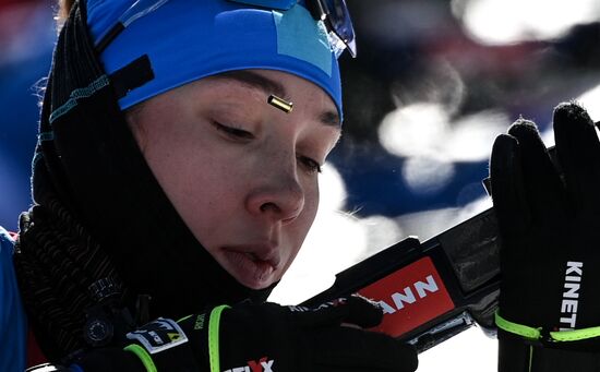 Slovenia Biathlon Worlds Women Sprint
