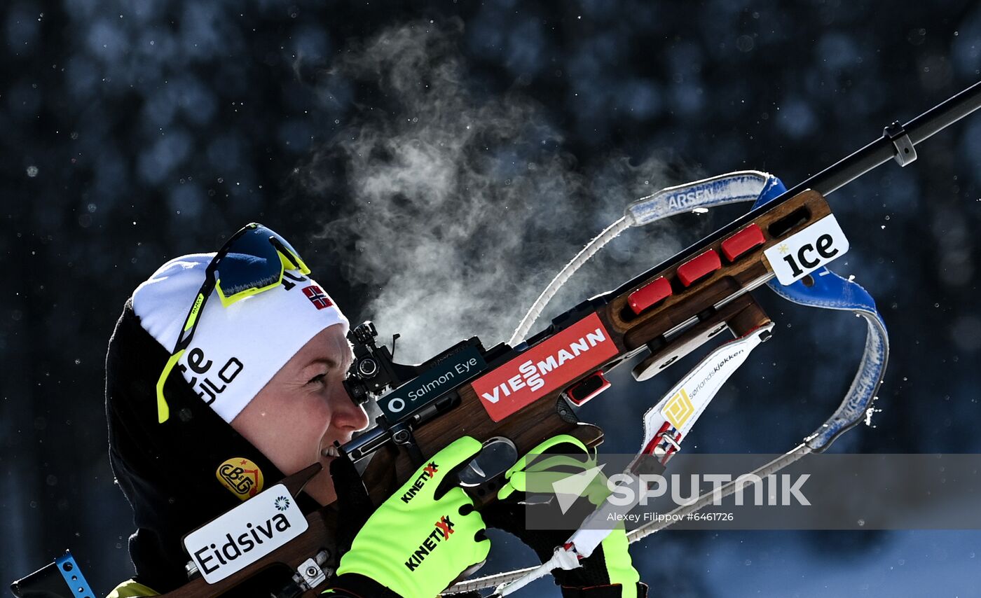 Slovenia Biathlon Worlds Women Sprint