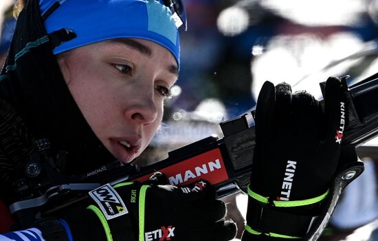 Slovenia Biathlon Worlds Women Sprint