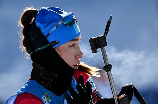 Slovenia Biathlon Worlds Women Sprint