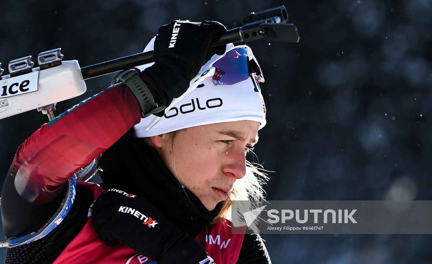 Slovenia Biathlon Worlds Women Sprint