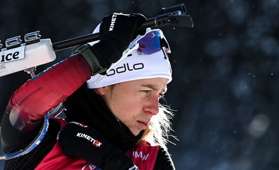Slovenia Biathlon Worlds Women Sprint