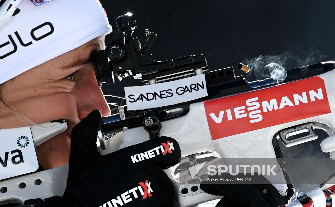 Slovenia Biathlon Worlds Women Sprint