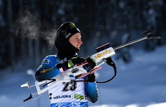 Slovenia Biathlon Worlds Women Sprint