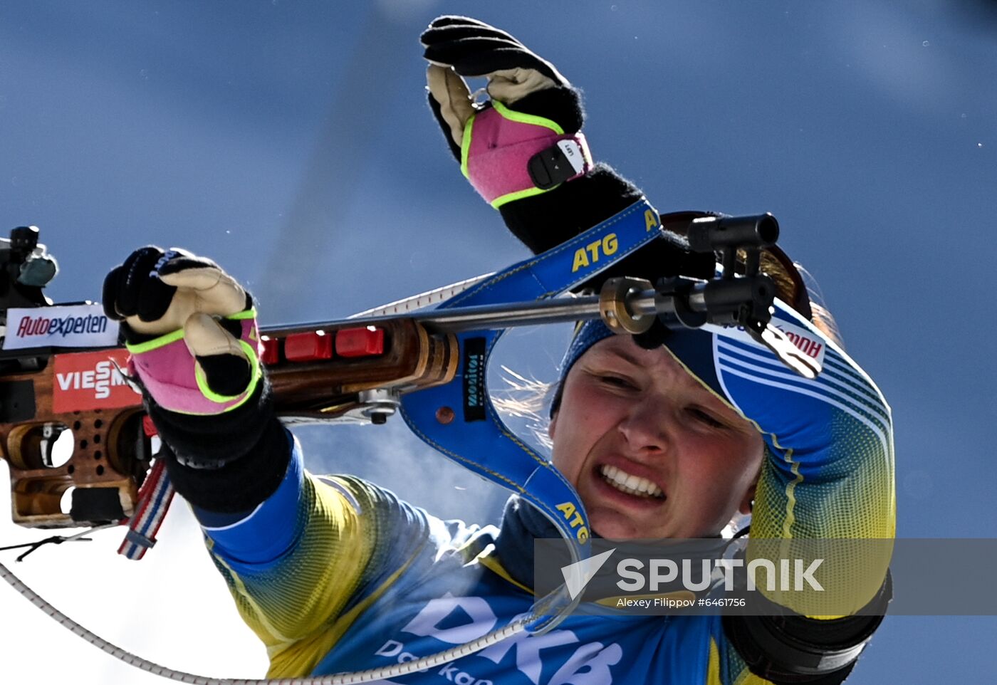 Slovenia Biathlon Worlds Women Sprint