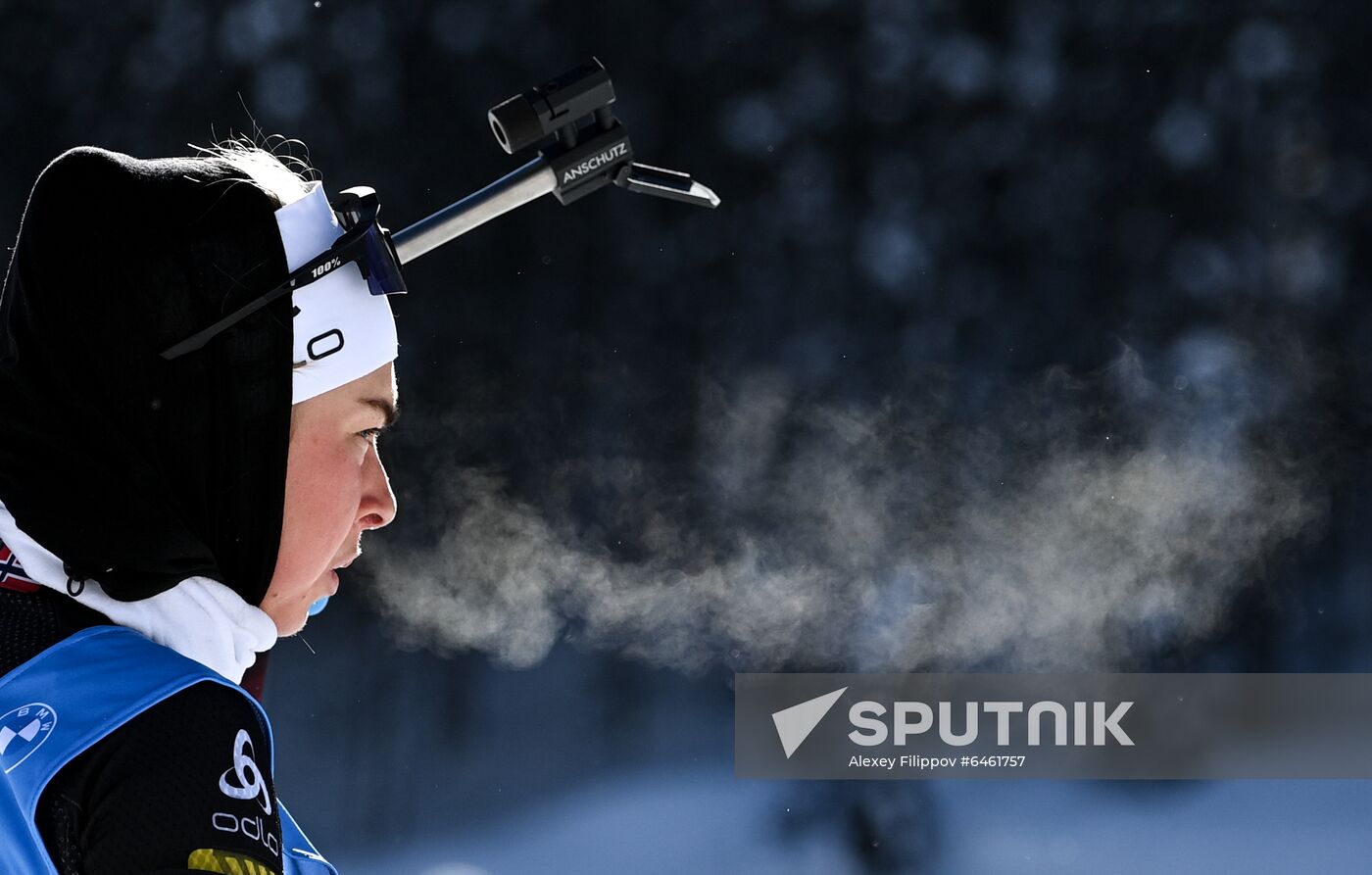 Slovenia Biathlon Worlds Women Sprint