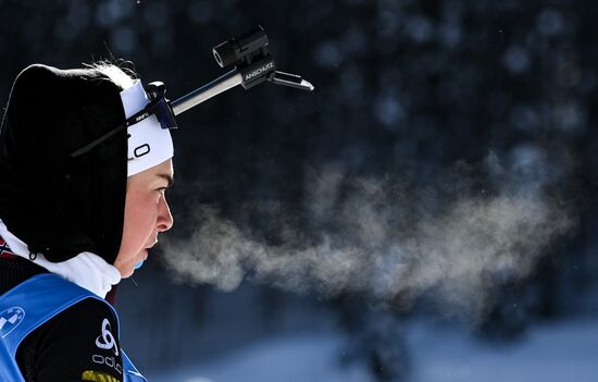 Slovenia Biathlon Worlds Women Sprint