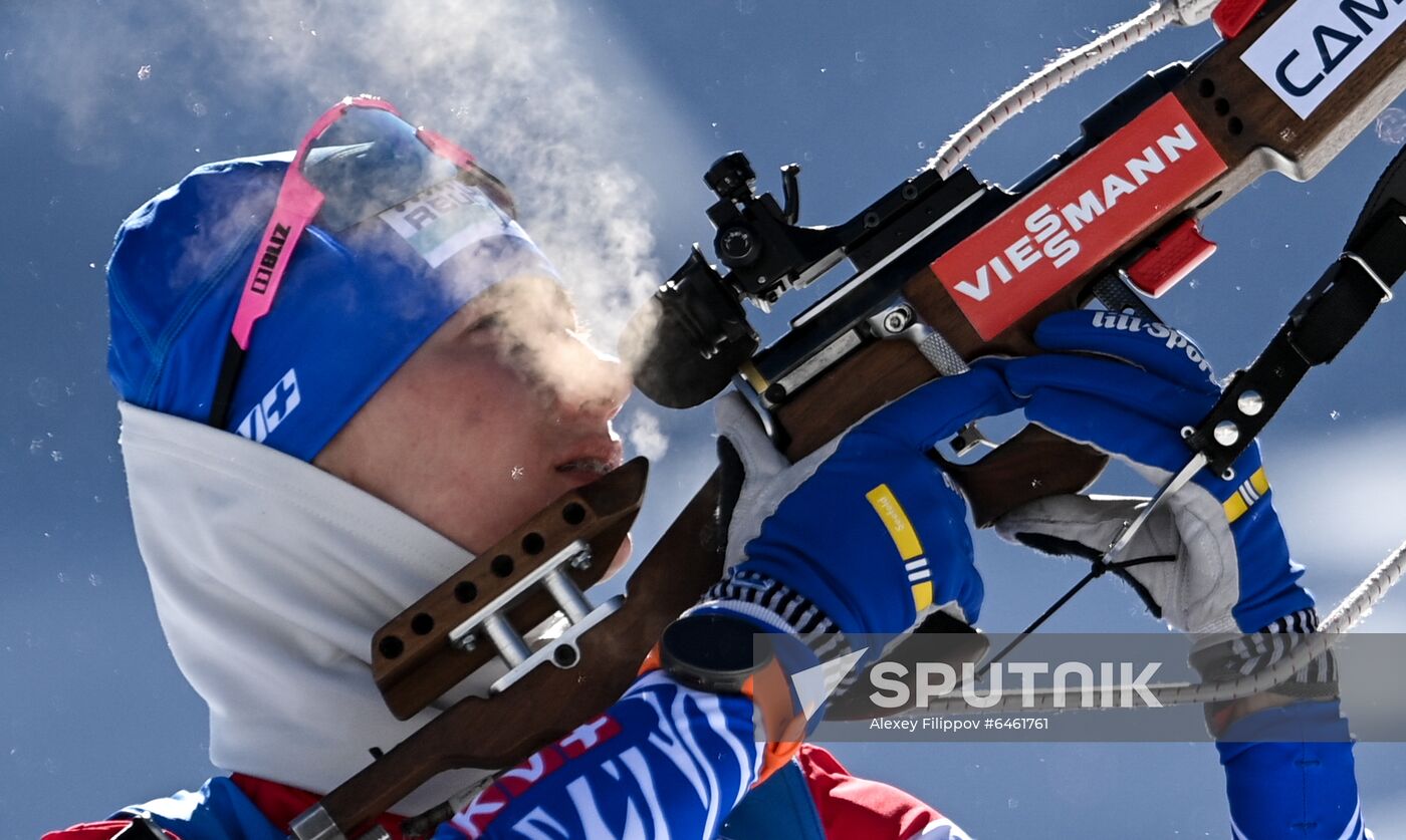 Slovenia Biathlon Worlds Women Sprint