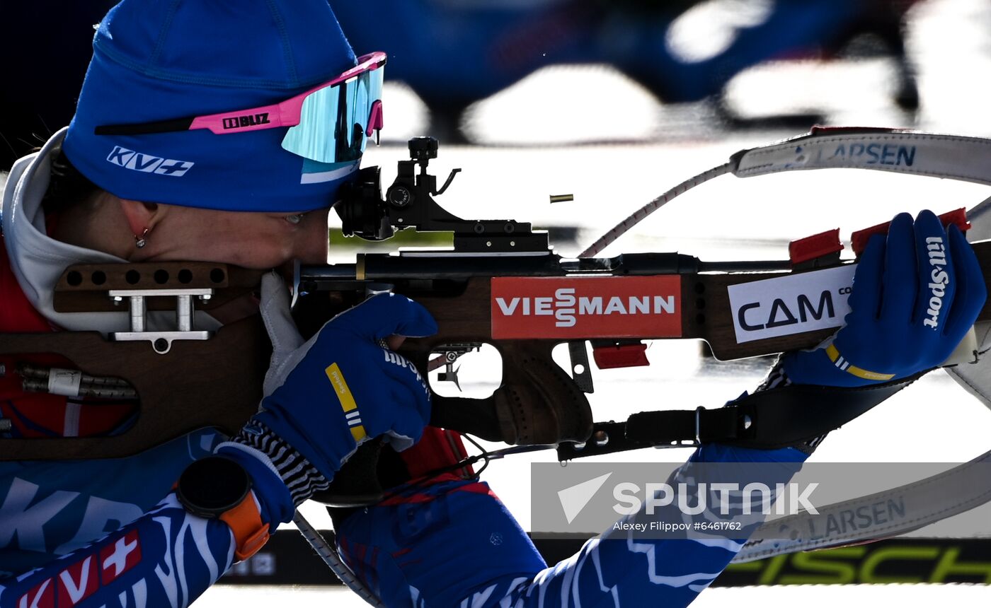 Slovenia Biathlon Worlds Women Sprint