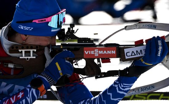Slovenia Biathlon Worlds Women Sprint
