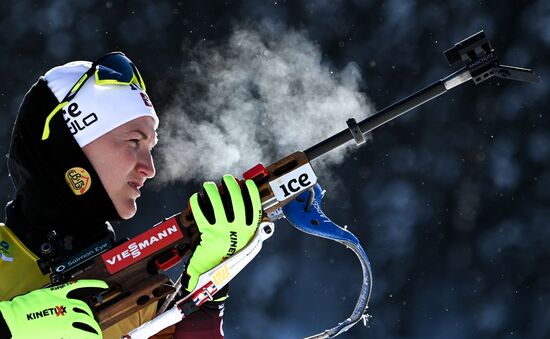 Slovenia Biathlon Worlds Women Sprint