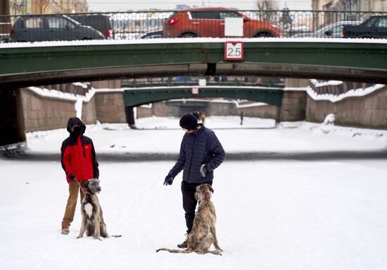 Russia Snowfall 