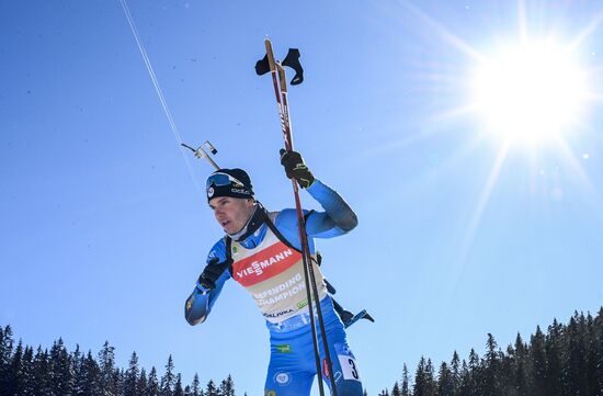 Slovenia Biathlon Worlds Men Pursuit