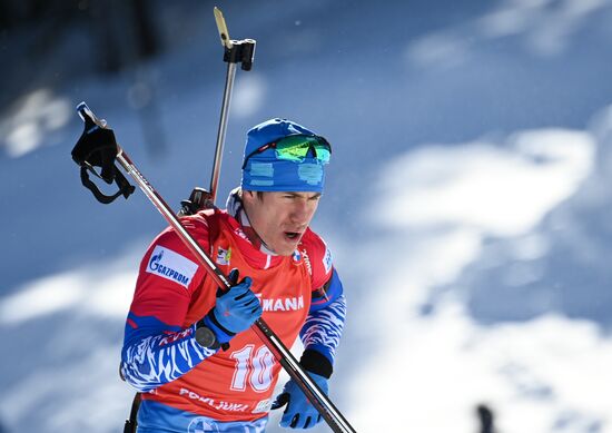 Slovenia Biathlon Worlds Men Pursuit