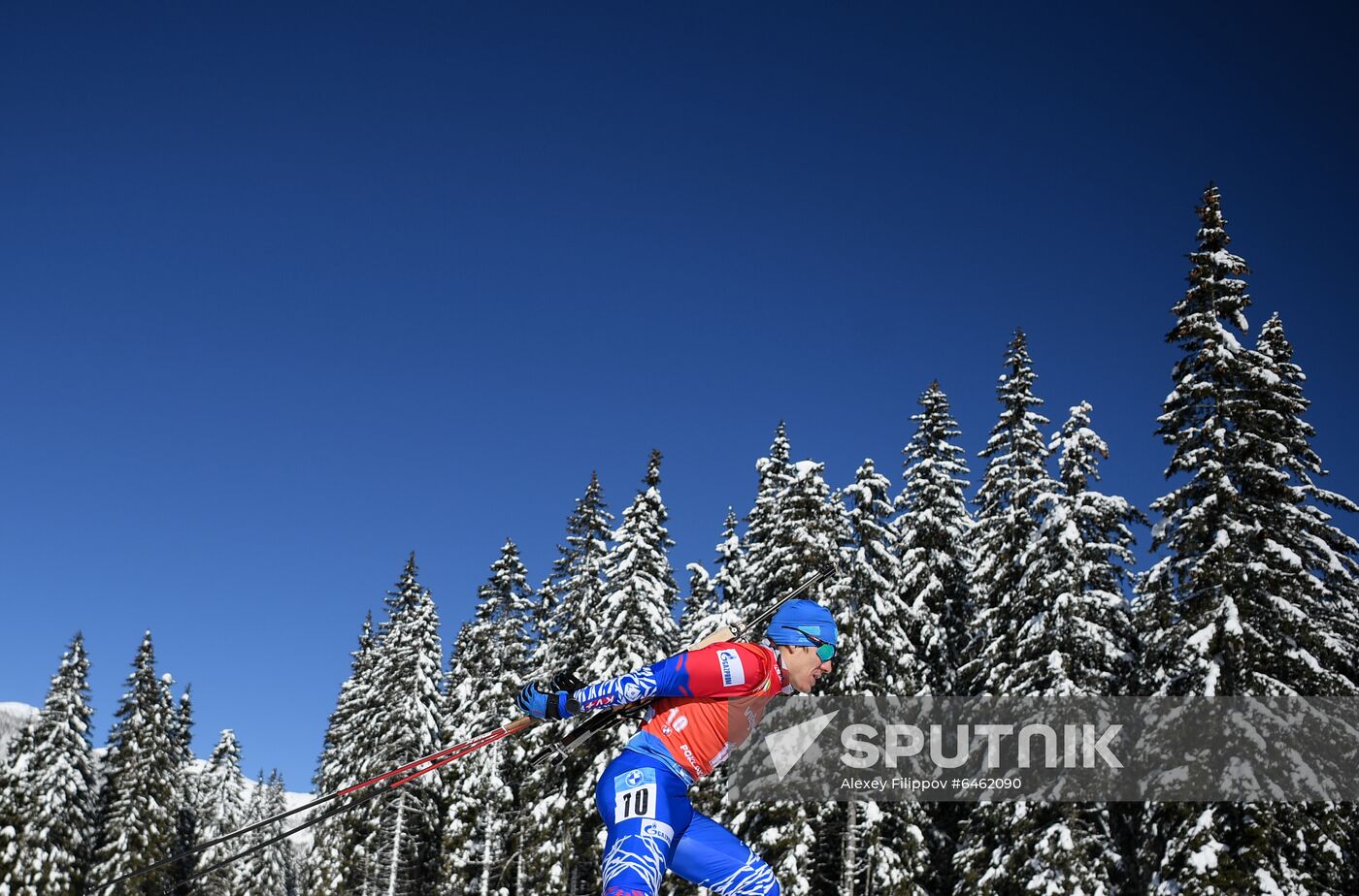 Slovenia Biathlon Worlds Men Pursuit