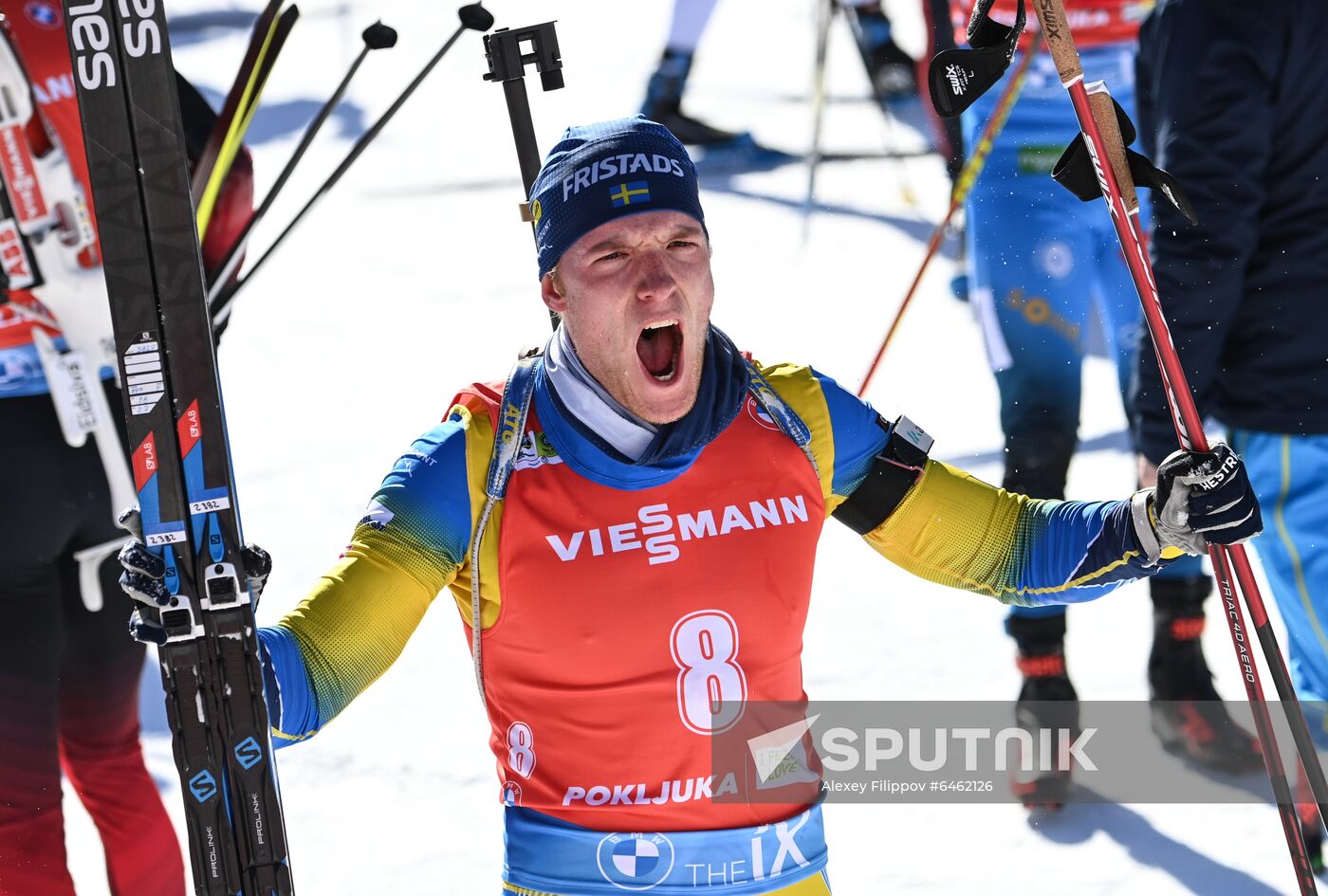 Slovenia Biathlon Worlds Men Pursuit