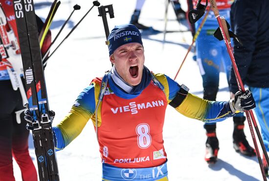 Slovenia Biathlon Worlds Men Pursuit