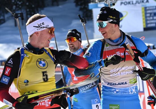 Slovenia Biathlon Worlds Men Pursuit