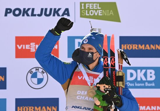 Slovenia Biathlon Worlds Men Pursuit