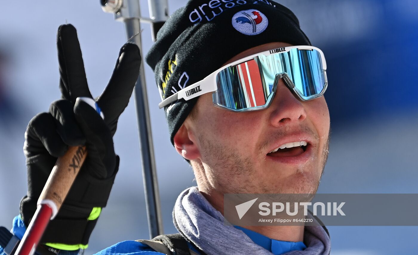 Slovenia Biathlon Worlds Men Pursuit