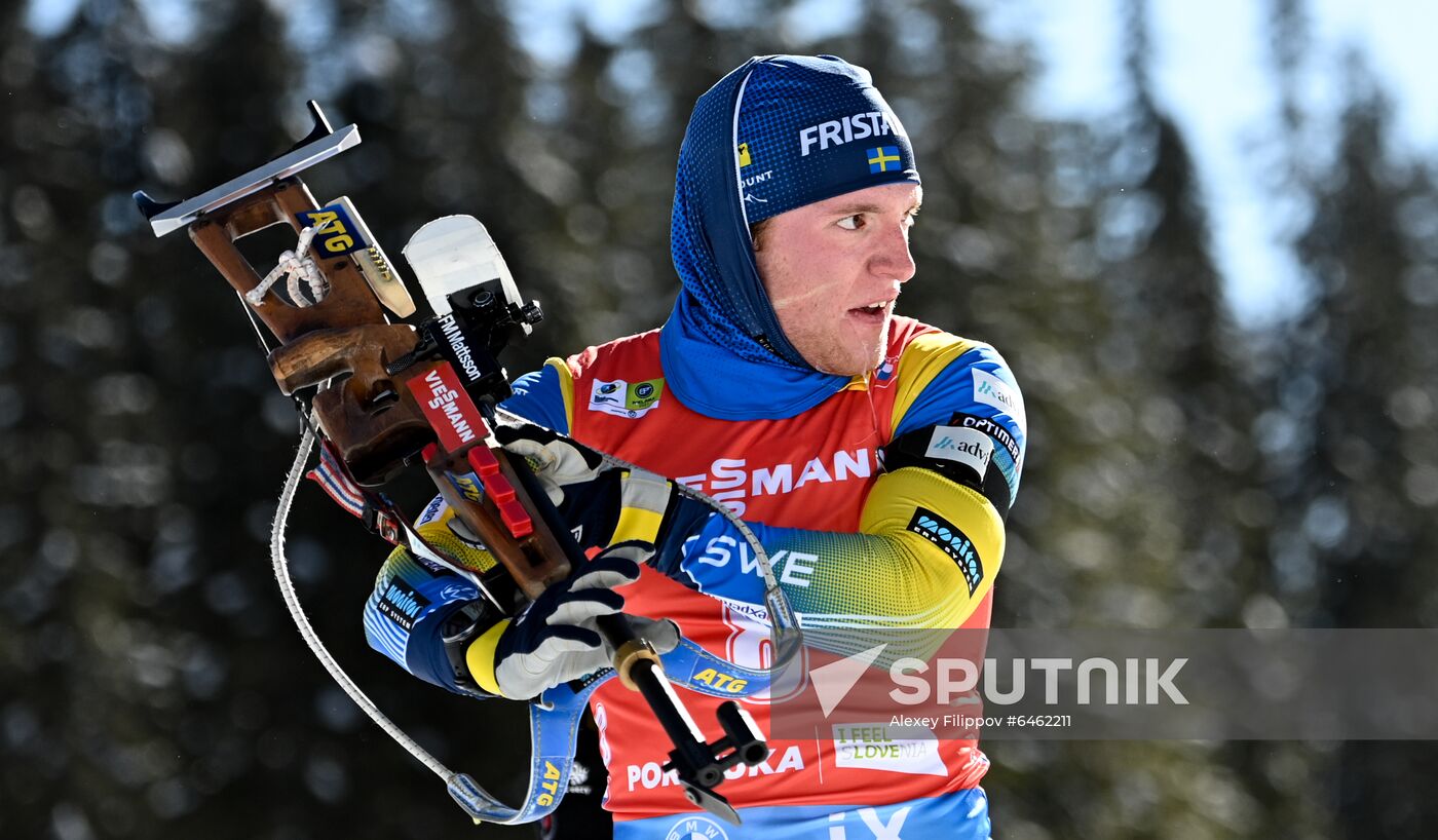 Slovenia Biathlon Worlds Men Pursuit