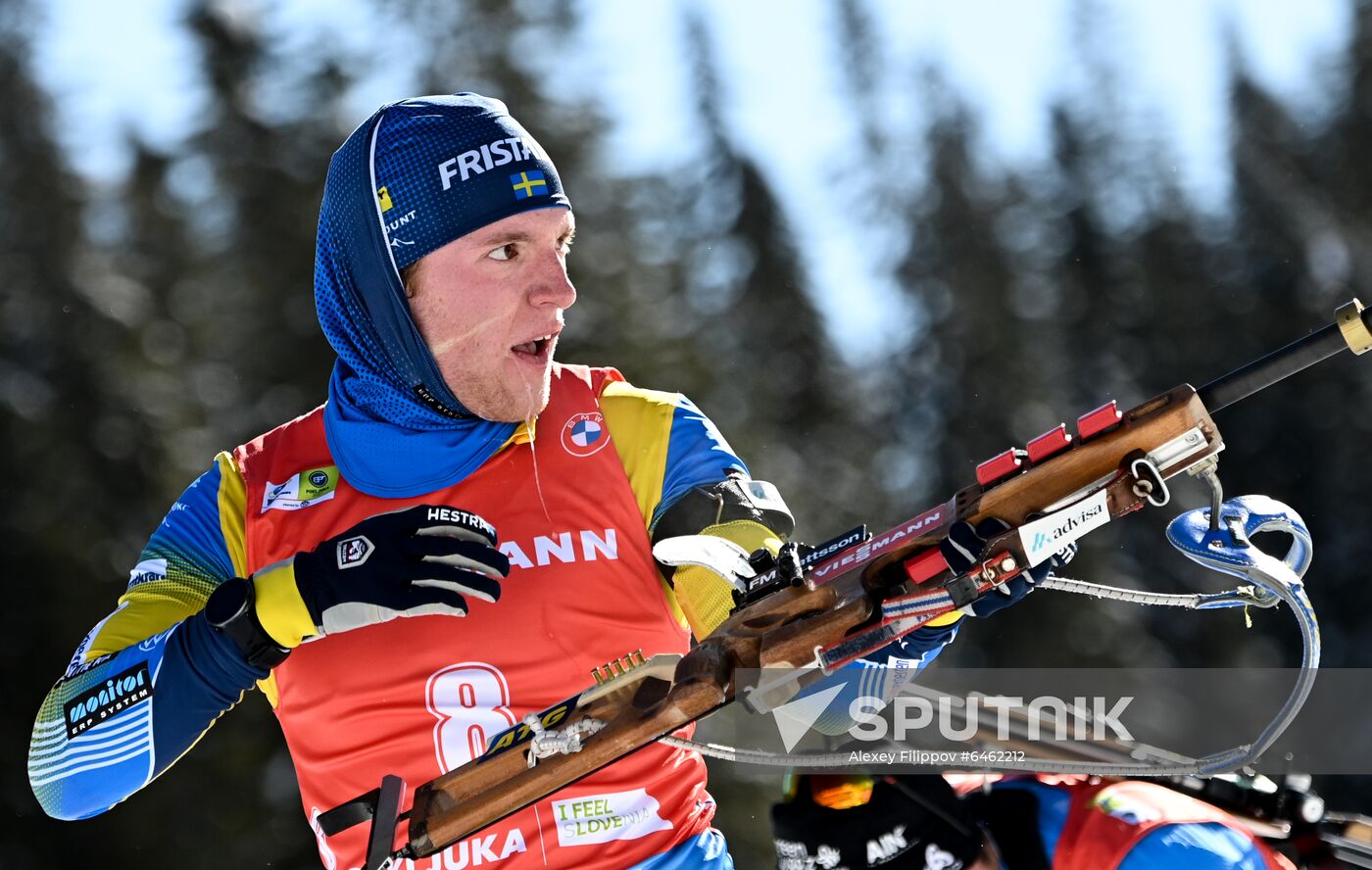 Slovenia Biathlon Worlds Men Pursuit