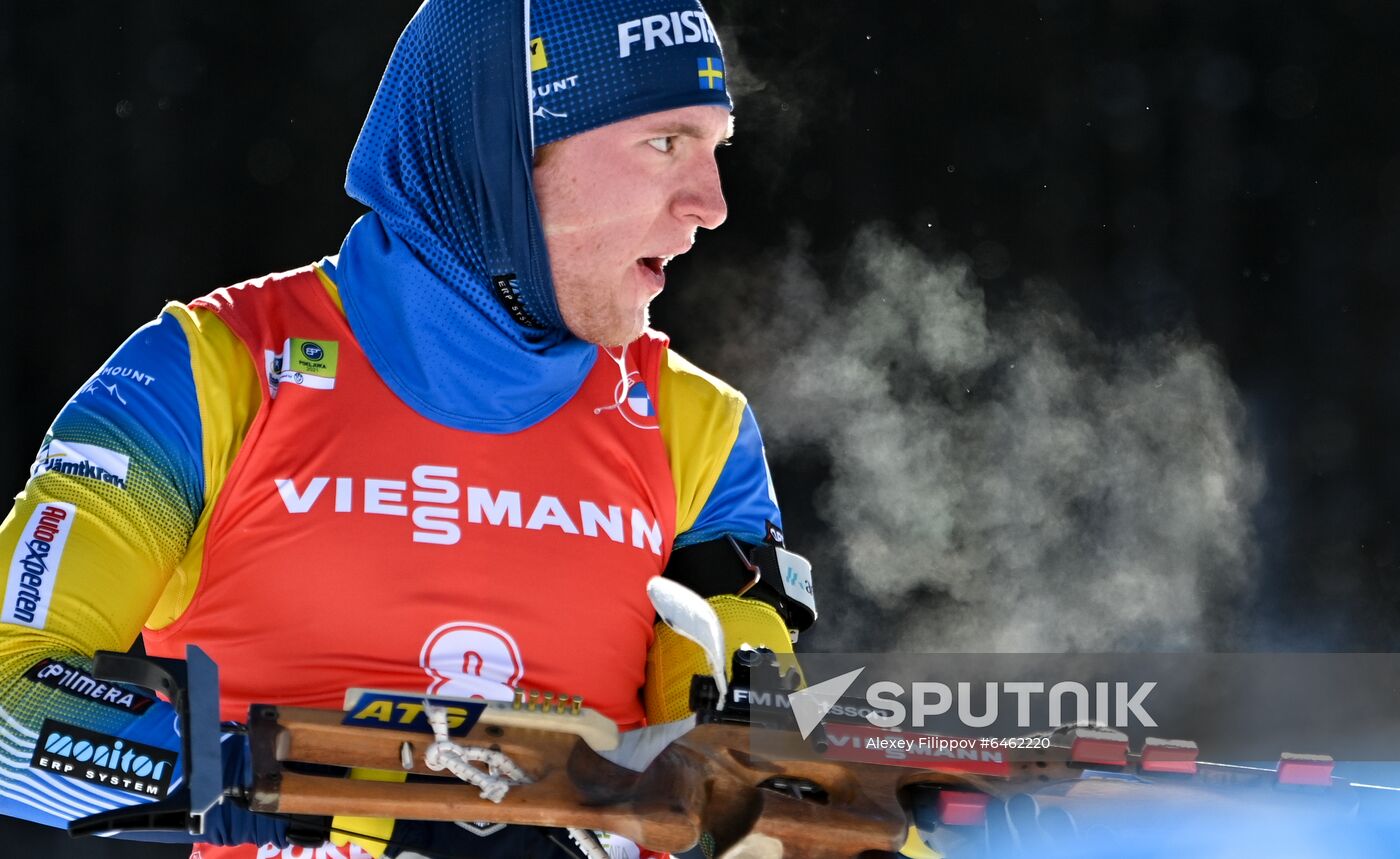 Slovenia Biathlon Worlds Men Pursuit