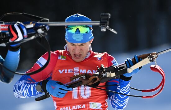 Slovenia Biathlon Worlds Men Pursuit