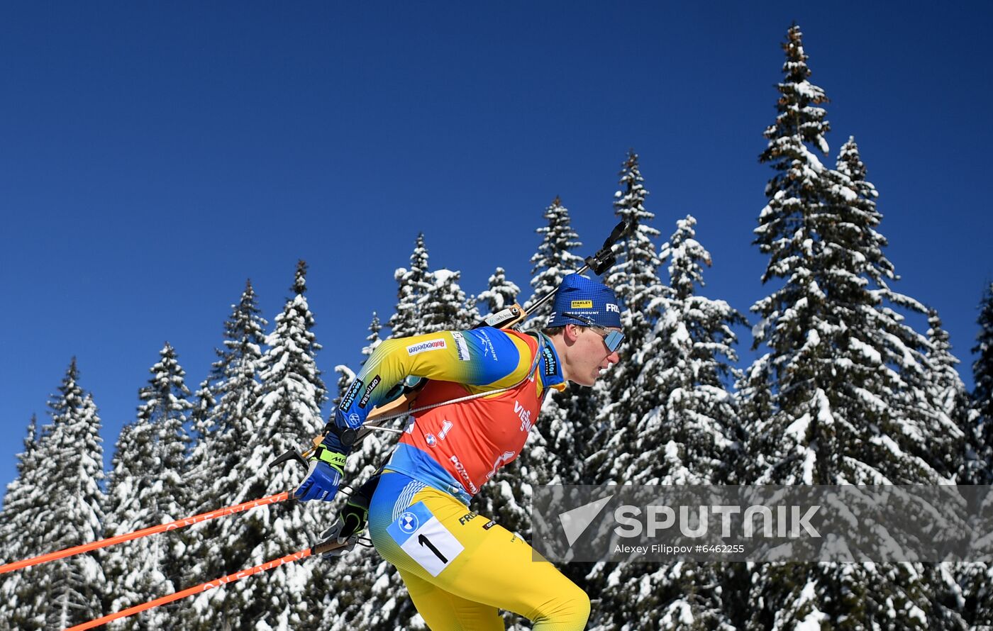 Slovenia Biathlon Worlds Men Pursuit