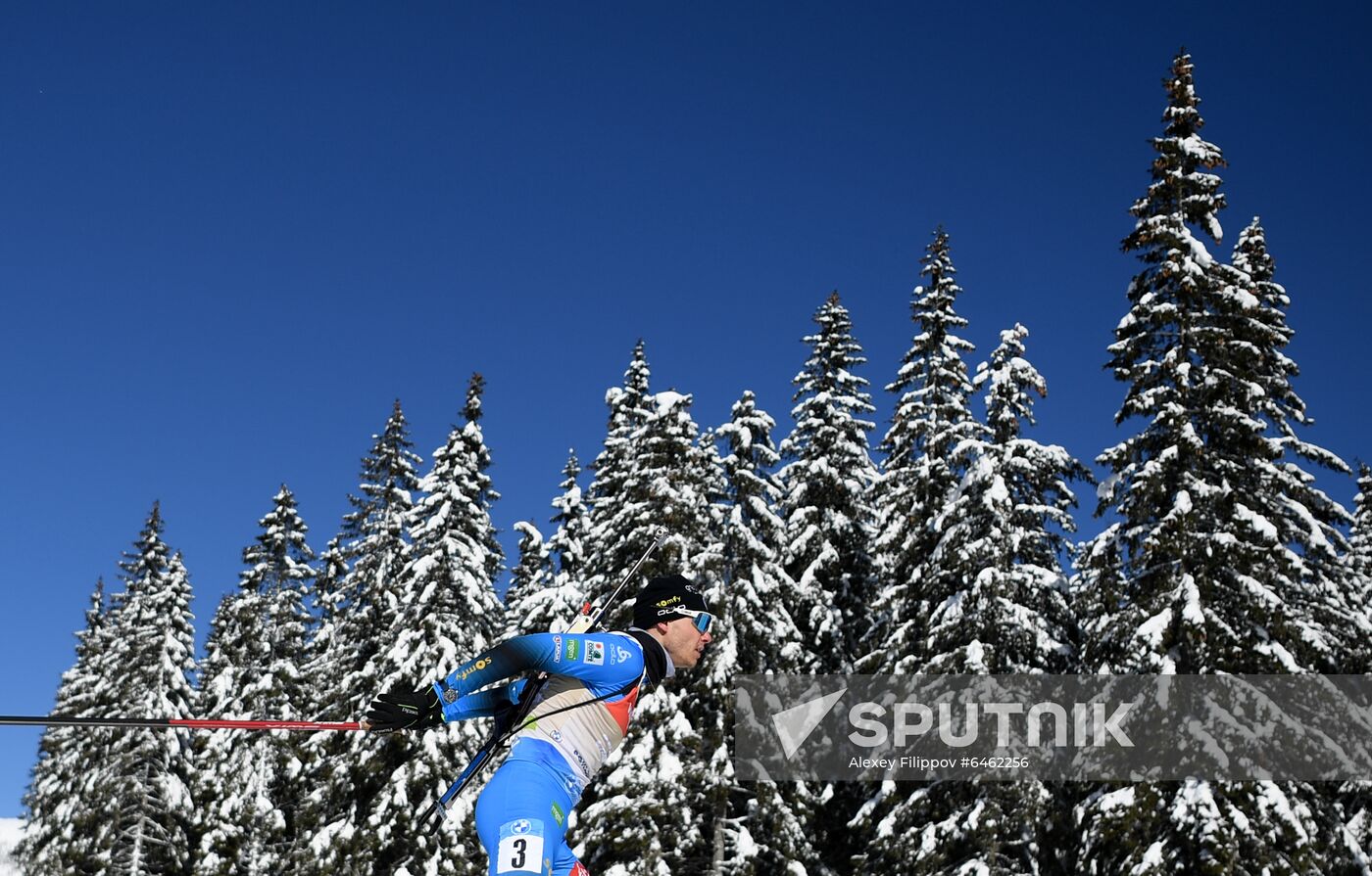 Slovenia Biathlon Worlds Men Pursuit