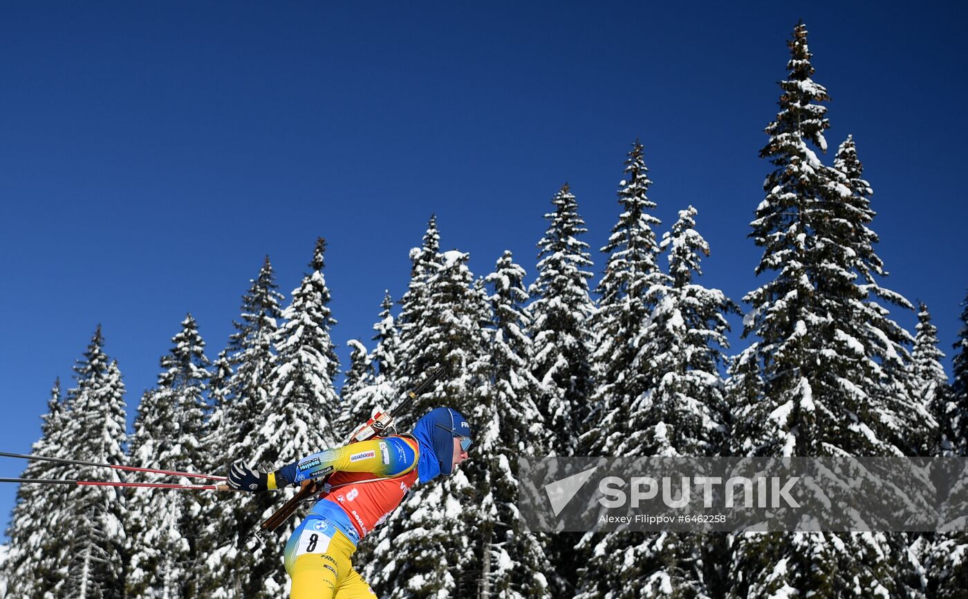 Slovenia Biathlon Worlds Men Pursuit