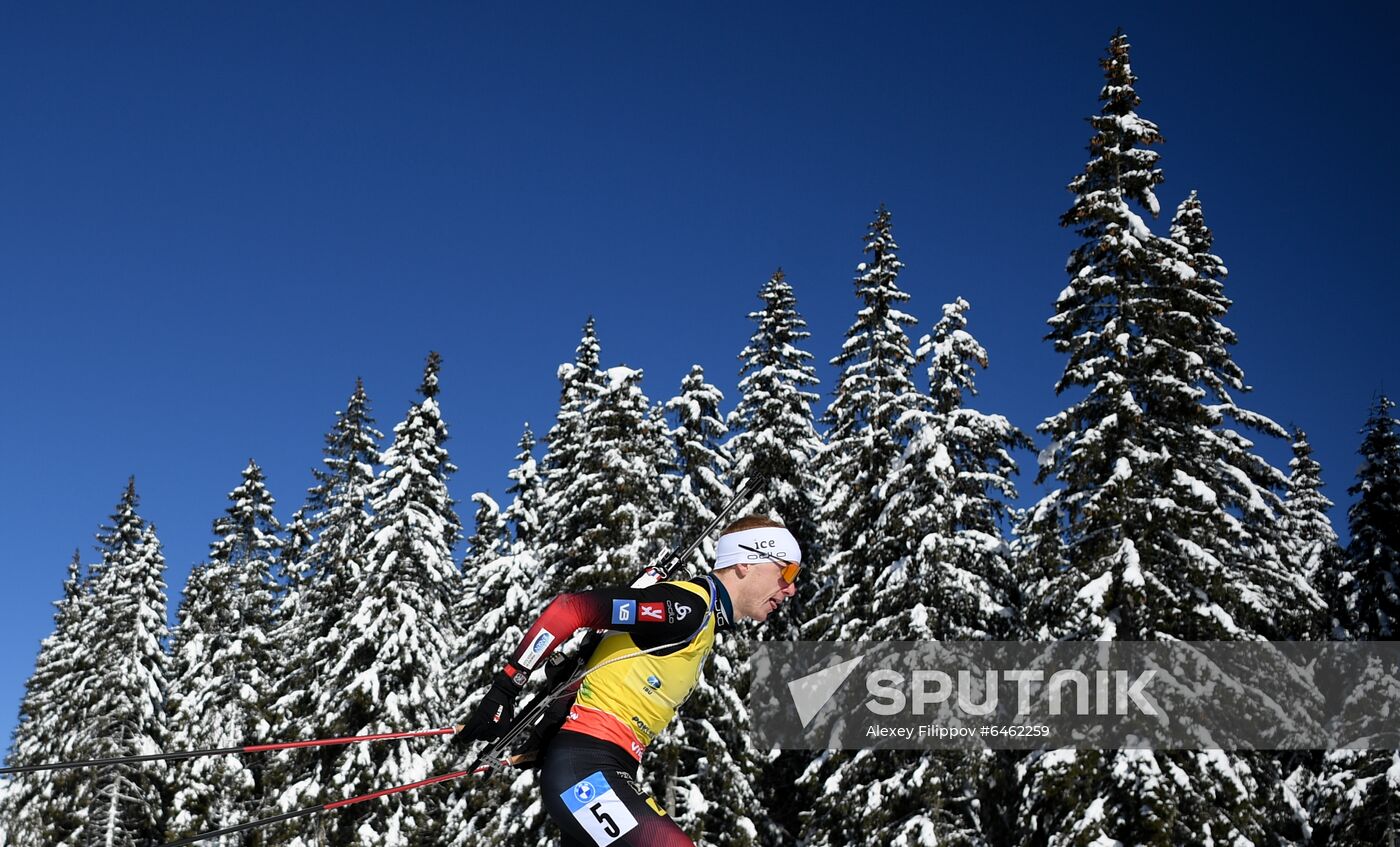 Slovenia Biathlon Worlds Men Pursuit