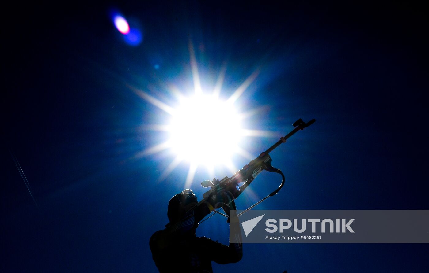 Slovenia Biathlon Worlds Men Pursuit