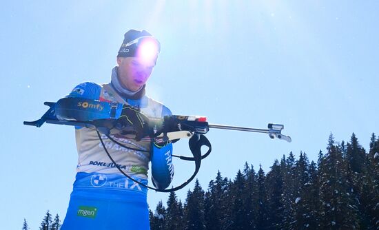Slovenia Biathlon Worlds Men Pursuit