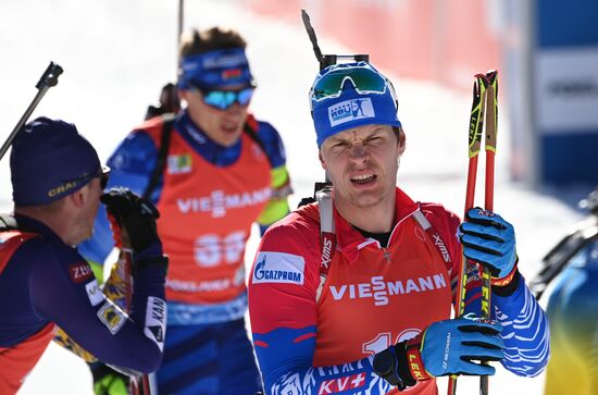 Slovenia Biathlon Worlds Men Pursuit