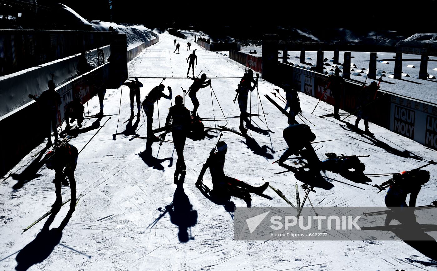 Slovenia Biathlon Worlds Men Pursuit