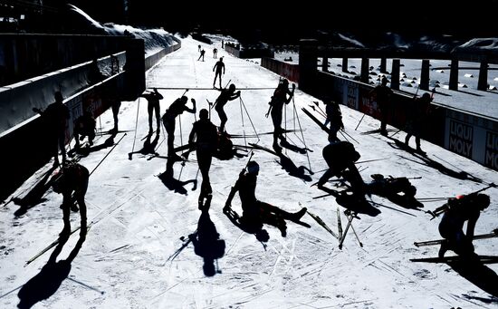 Slovenia Biathlon Worlds Men Pursuit