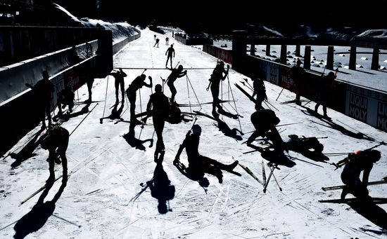 Slovenia Biathlon Worlds Men Pursuit