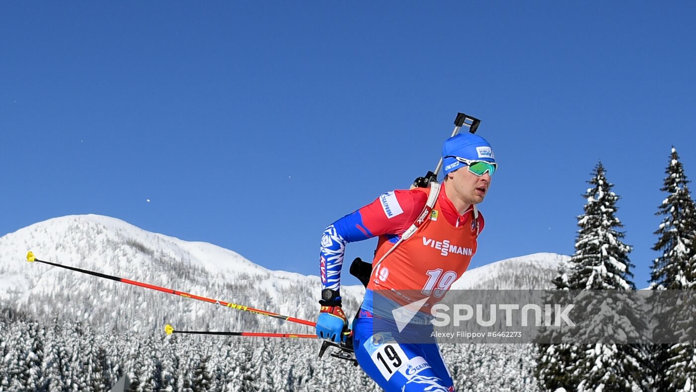 Slovenia Biathlon Worlds Men Pursuit