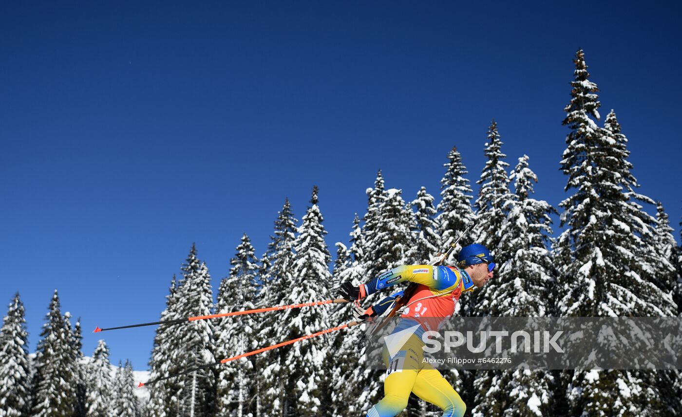 Slovenia Biathlon Worlds Men Pursuit
