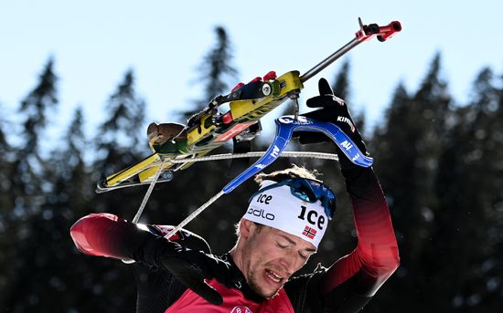 Slovenia Biathlon Worlds Men Pursuit