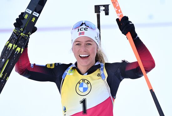 Slovenia Biathlon Worlds Women Pursuit
