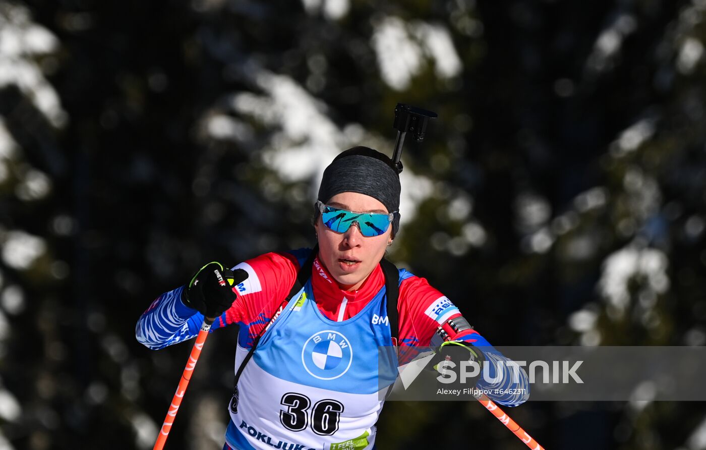 Slovenia Biathlon Worlds Women Pursuit